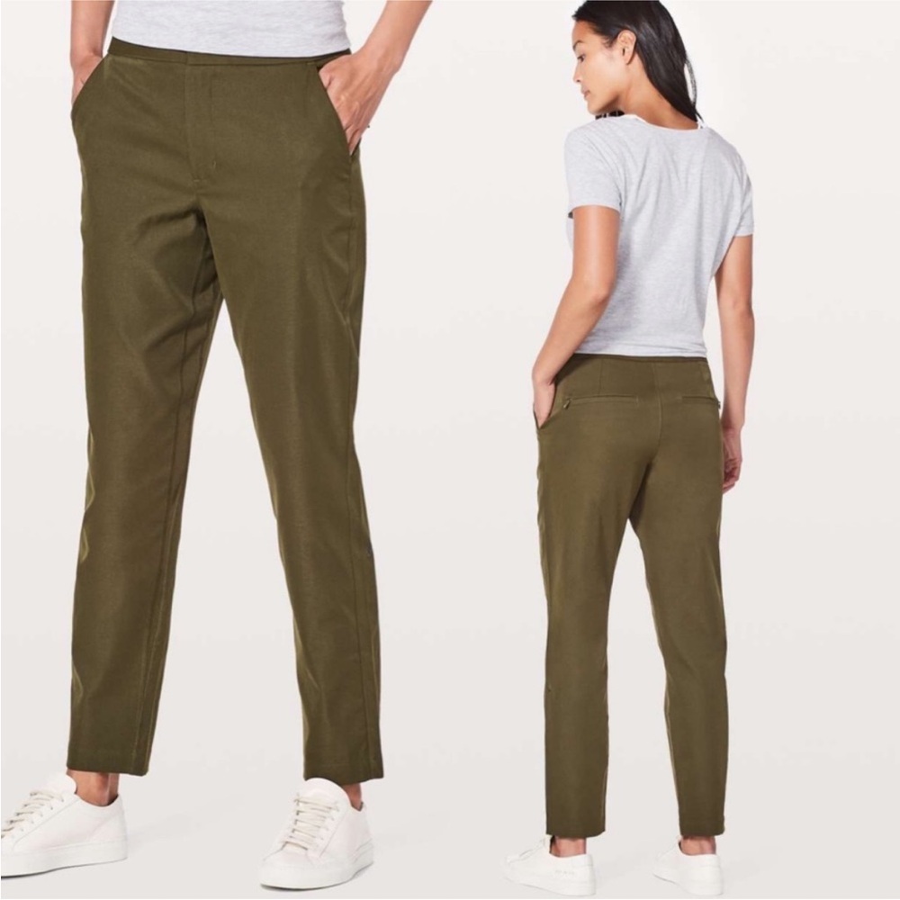 EUC Lululemon City Trek cropped trousers